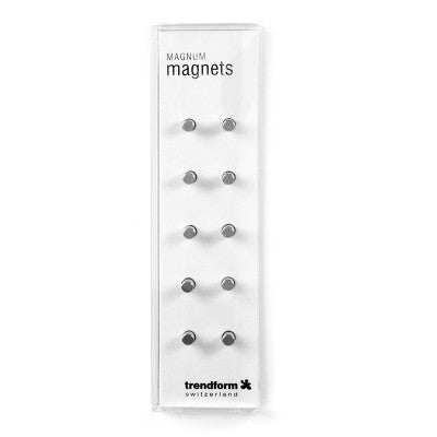 Trendform MAGNUM Magnete – Ø 4 mm – 10 Stück, silber