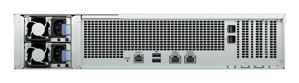 Synology RS3626xs – 12-Bay Rack 2U NAS – Intel Xeon D-1726, 8 GB RAM, 10GbE, DSM, redundantes Netzteil