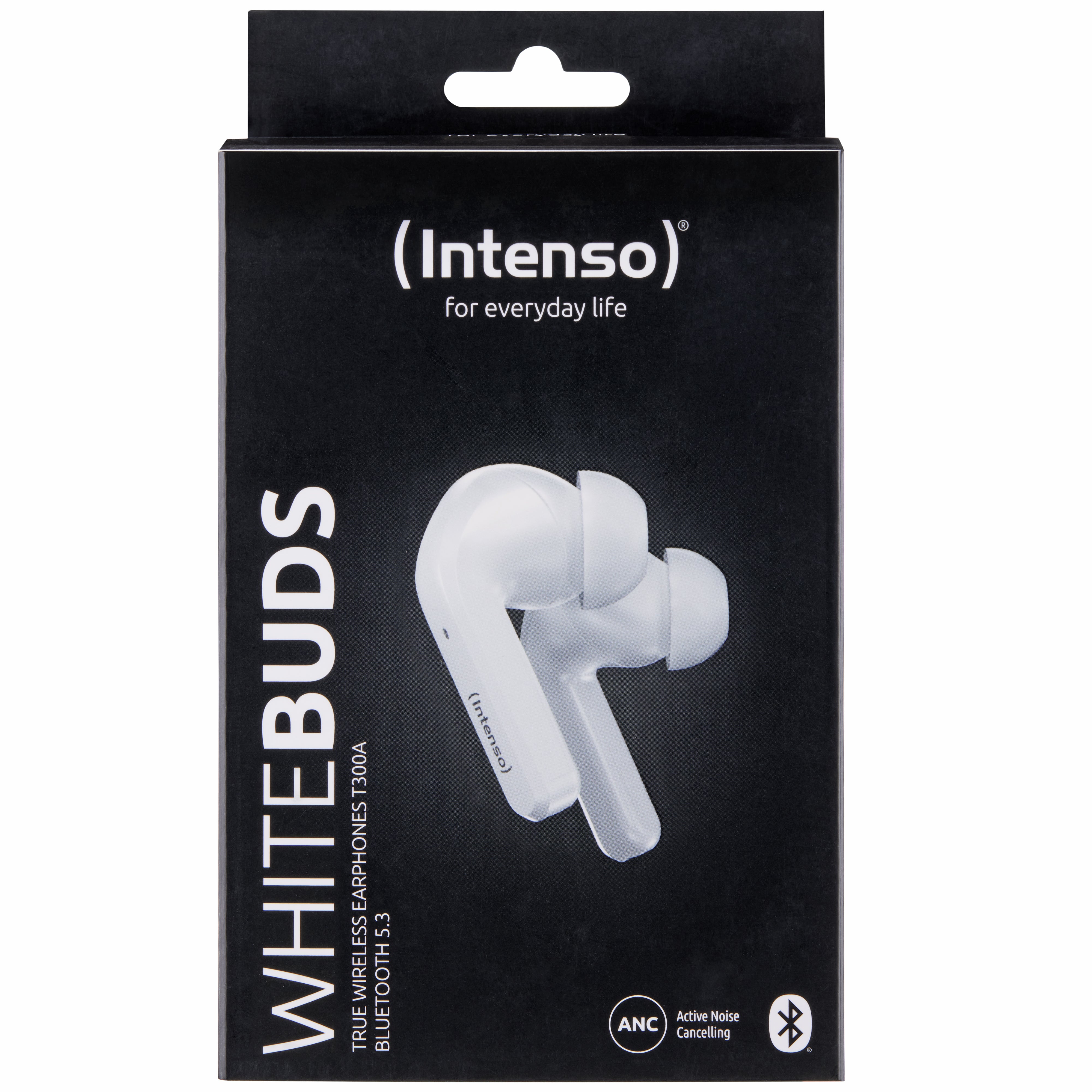 Intenso White Buds T302A TWS In-Ear – Stereo, ANC, mit Ladecase, BT 5.3