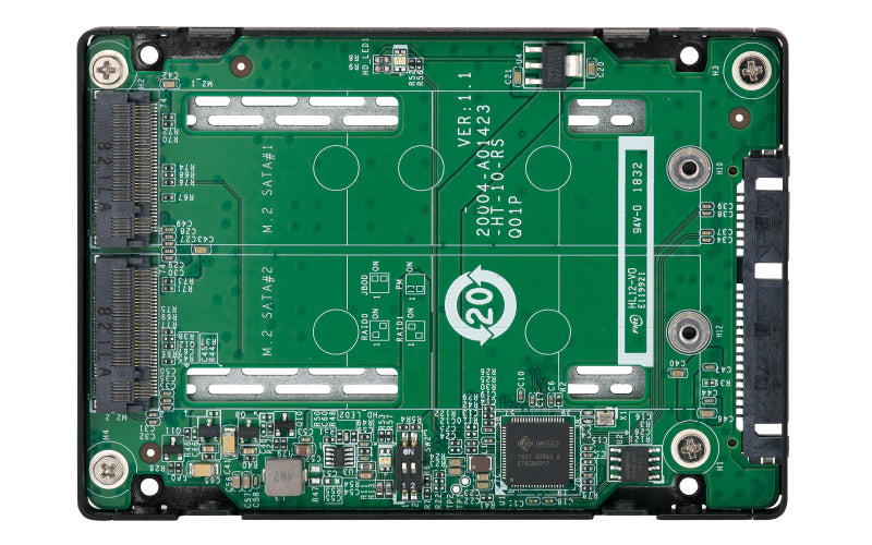 QNAP QDA-A2MAR – 2-Bay SSD-Gehäuse – 2×M.2, für M.2 2280 (SATA, 6 Gbit/s)