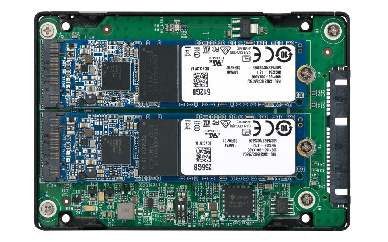 QNAP QDA-A2MAR – 2-Bay SSD-Gehäuse – 2×M.2, für M.2 2280 (SATA, 6 Gbit/s)