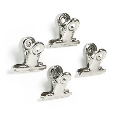 Trendform Magnet-Clip GRAFFA FW4000 – 30 × 30 × 20 mm – 4 Stück, Edelstahl, Glanz