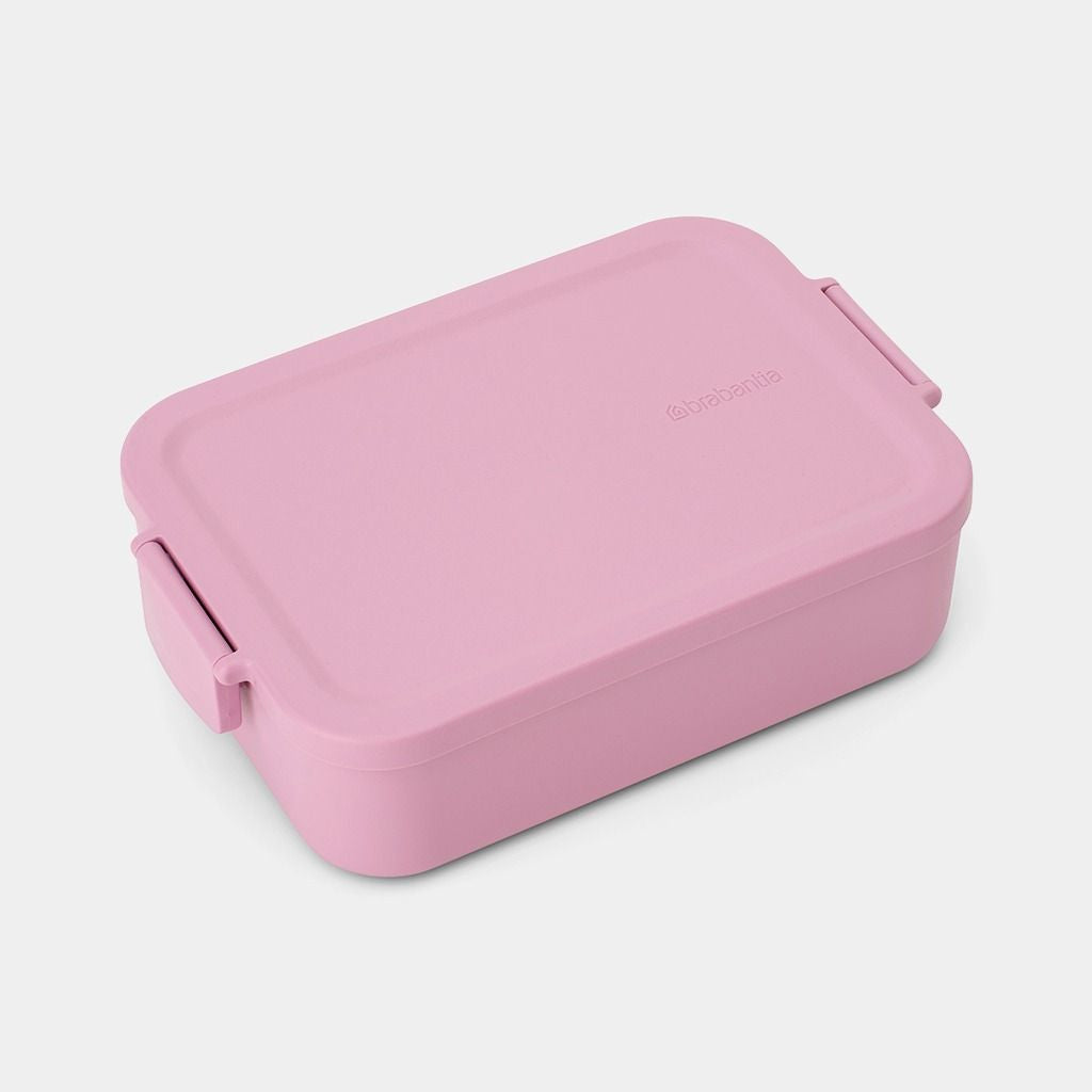 Brabantia Make & Take – Lunchbox 1,1 l, 20 × 13,5 × 5,5 cm, Kunststoff (recycelt), rosa