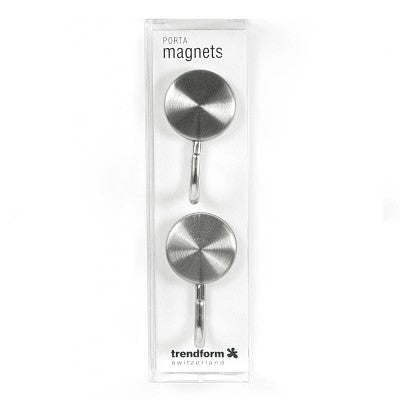 Trendform Magnethaken – Edelstahl, 50 × 25 × 22 mm, 2 Stück