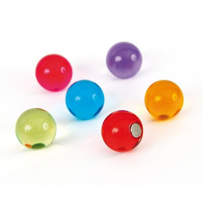 Trendform Tafelmagnete – Ø 18 mm – 6 Stück, mehrfarbig, Acryl, für Magnetwände