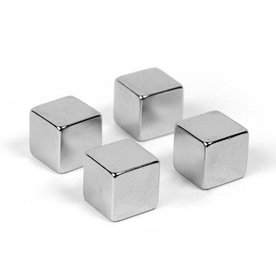 Trendform Tafelmagnete – Ø 10 mm, 4 Stk., silber