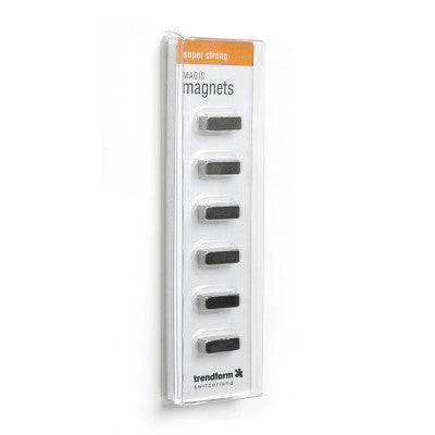 Trendform Magnete – Ø 5 mm – 6 Stück, silber