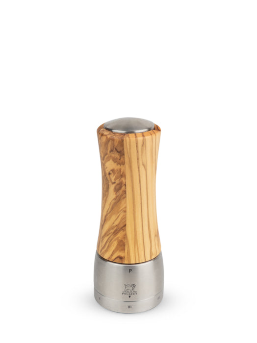 Peugeot Madras – Salz-/Pfeffermühle 16 cm, Olivenholz/Edelstahl, Braun
