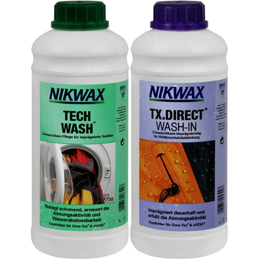 Nikwax Duo Pack – Flüssigwaschmittel, 2 × 1 l