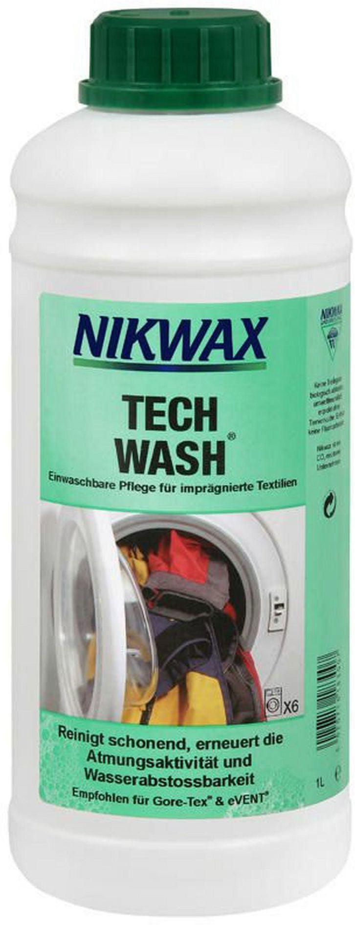 Nikwax Spezialwaschmittel für Kunstfasern Tech Wash – 1 l – biologisch abbaubar