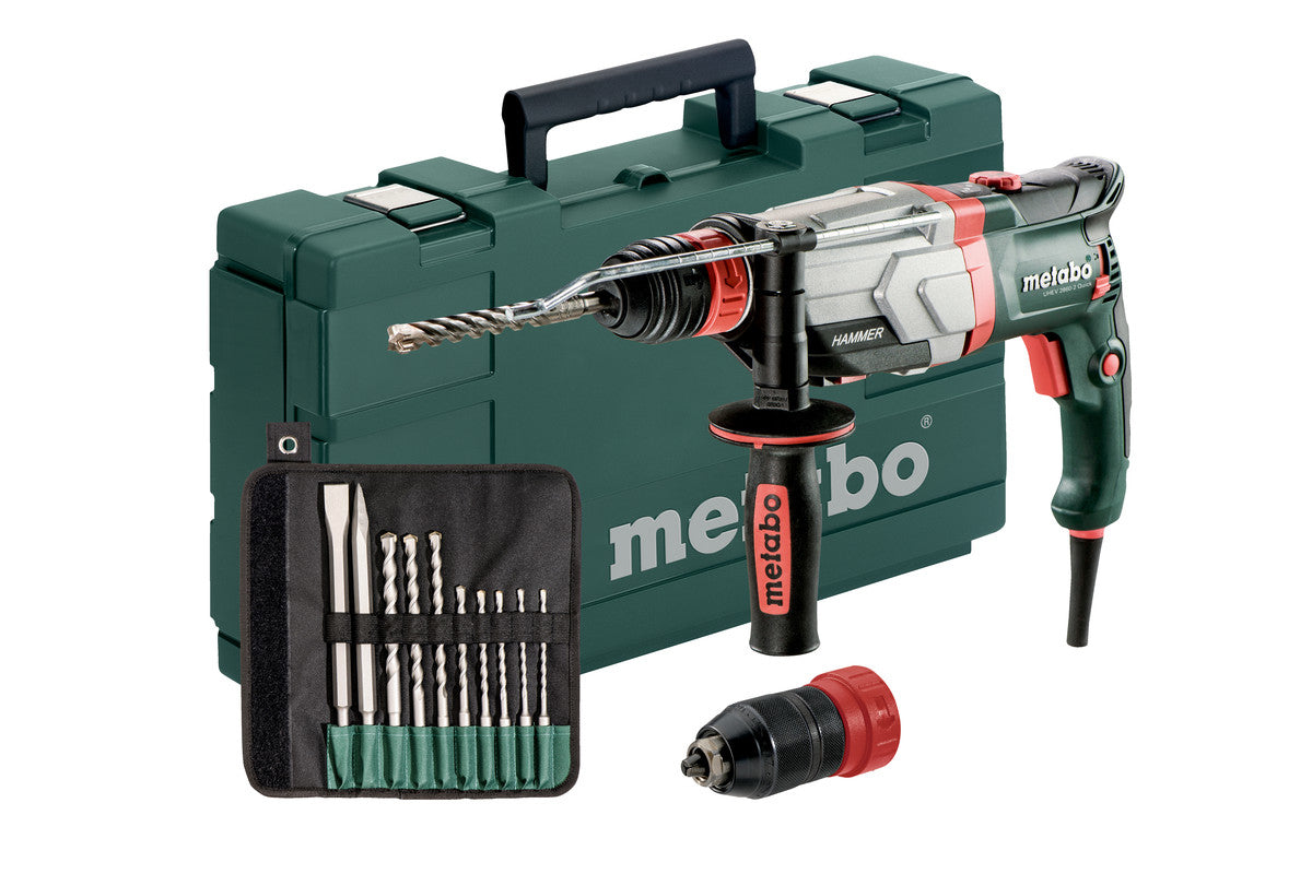 Metabo Netz-Bohrhammer UHEV 2860-2 Quick Set – 1100 W, 3,4 J, SDS-plus, 28 mm