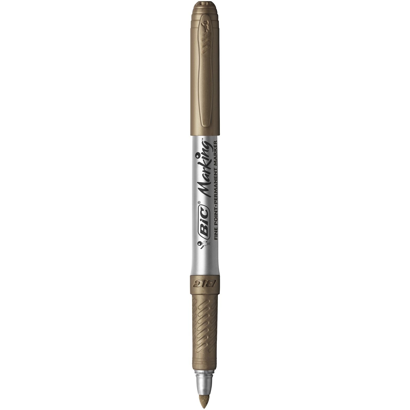 BIC Party 992668 4 Colours Kugelschreiber – 5er Pack, Blau, Bronze, Gold, Grün, Silber, Spitze 1,8 mm