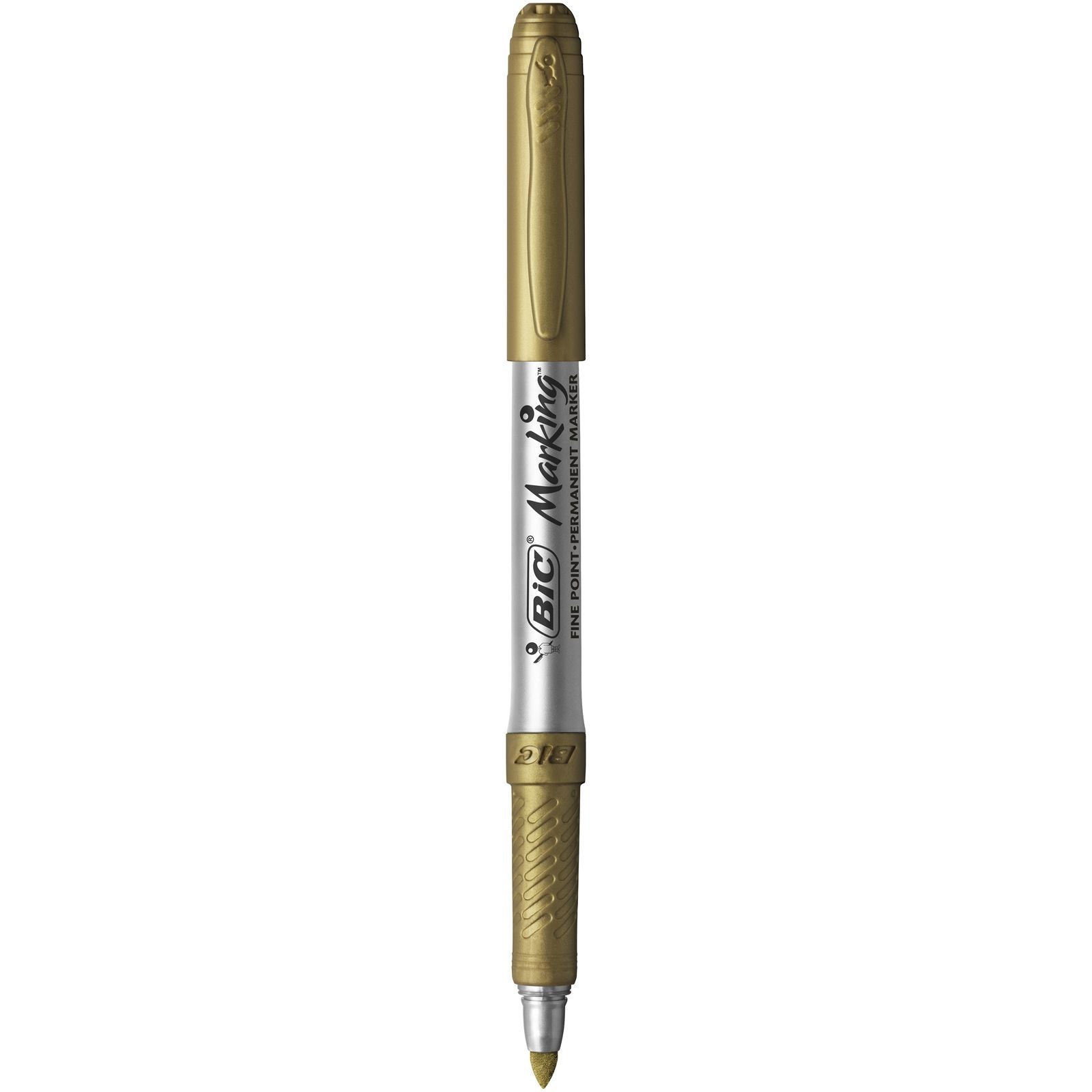 BIC Party 992668 4 Colours Kugelschreiber – 5er Pack, Blau, Bronze, Gold, Grün, Silber, Spitze 1,8 mm