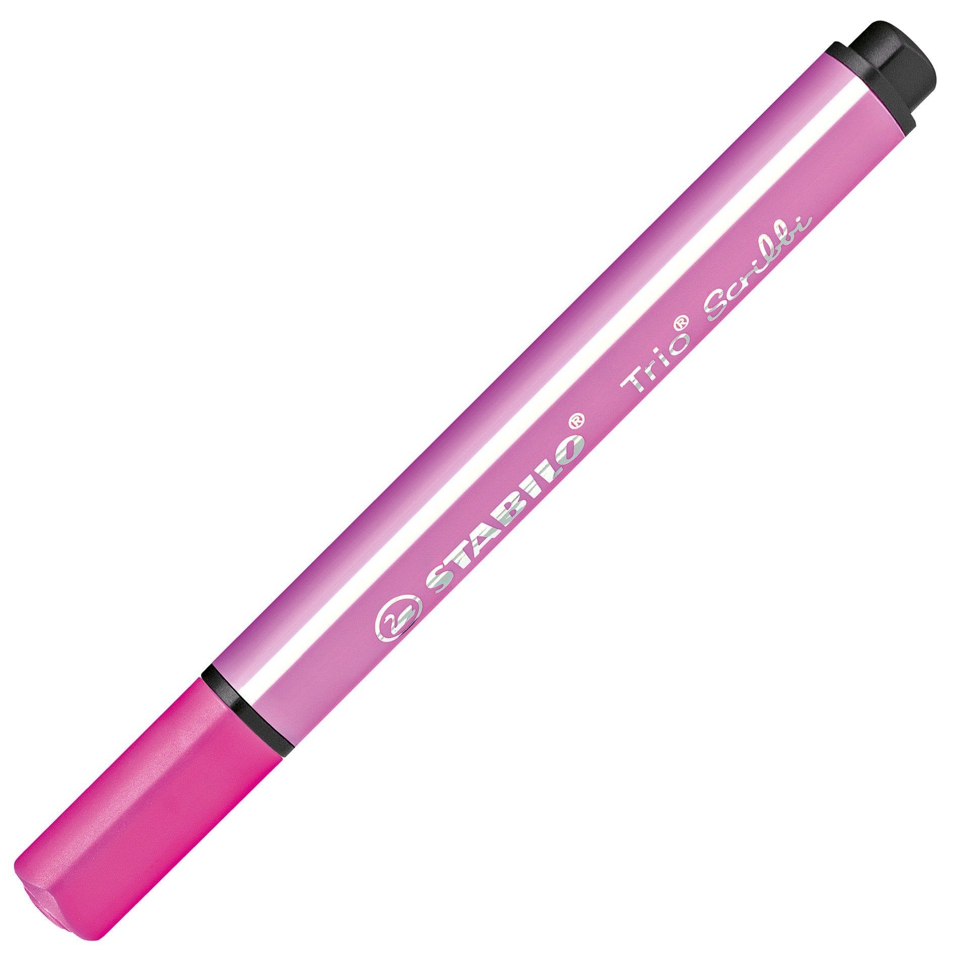 STABILO Trio Scribbi Filzstift – Rundspitze, 2 mm, wasservermalbar, rosa