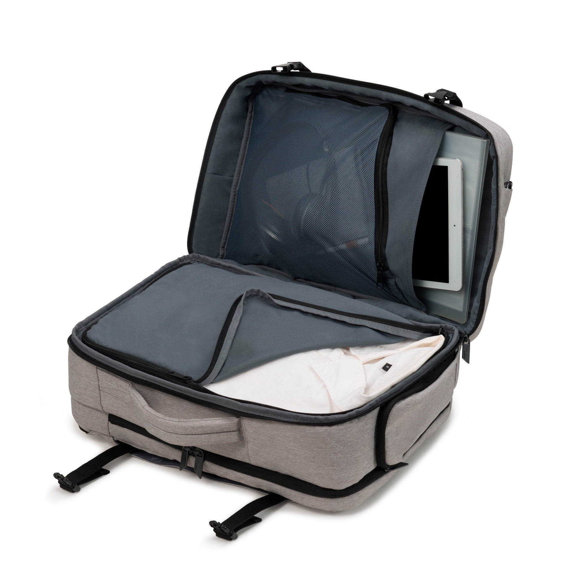 DICOTA Dual Plus EDGE Notebook-Rucksack 15,6" – 29 l, EVA-gepolstert – Grau