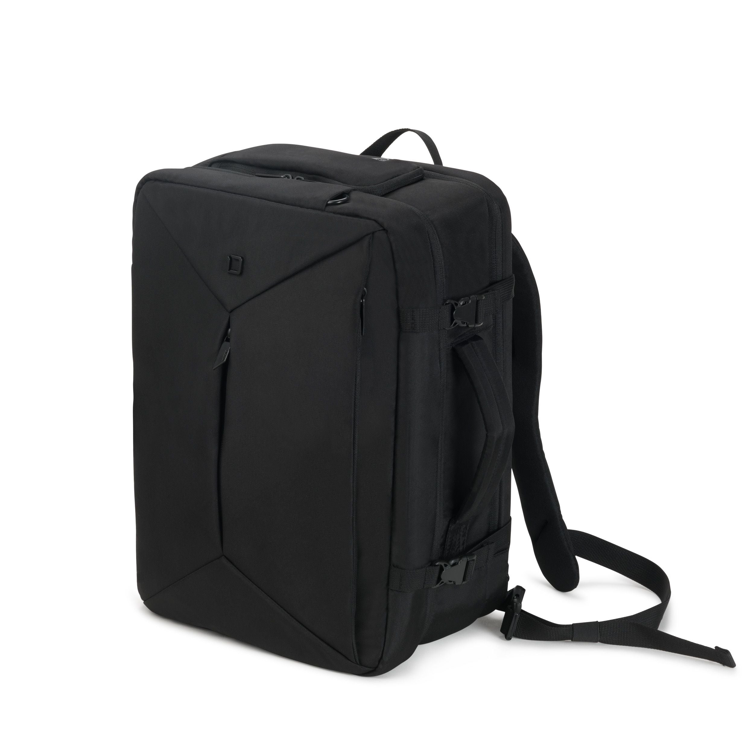 DICOTA Dual Plus EDGE Notebook-Rucksack bis 15,6" – EVA-gepolstertes Fach – Schwarz
