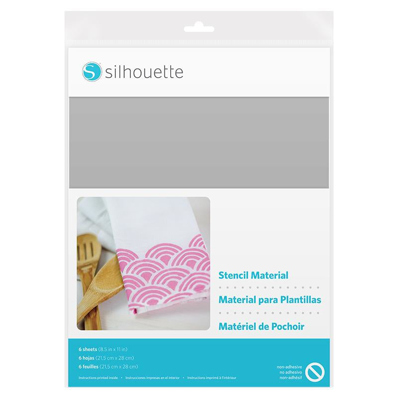 Silhouette Schablonenfolie – Transparent – 21,5 × 28,0 cm – für Silhouette Schneideplotter