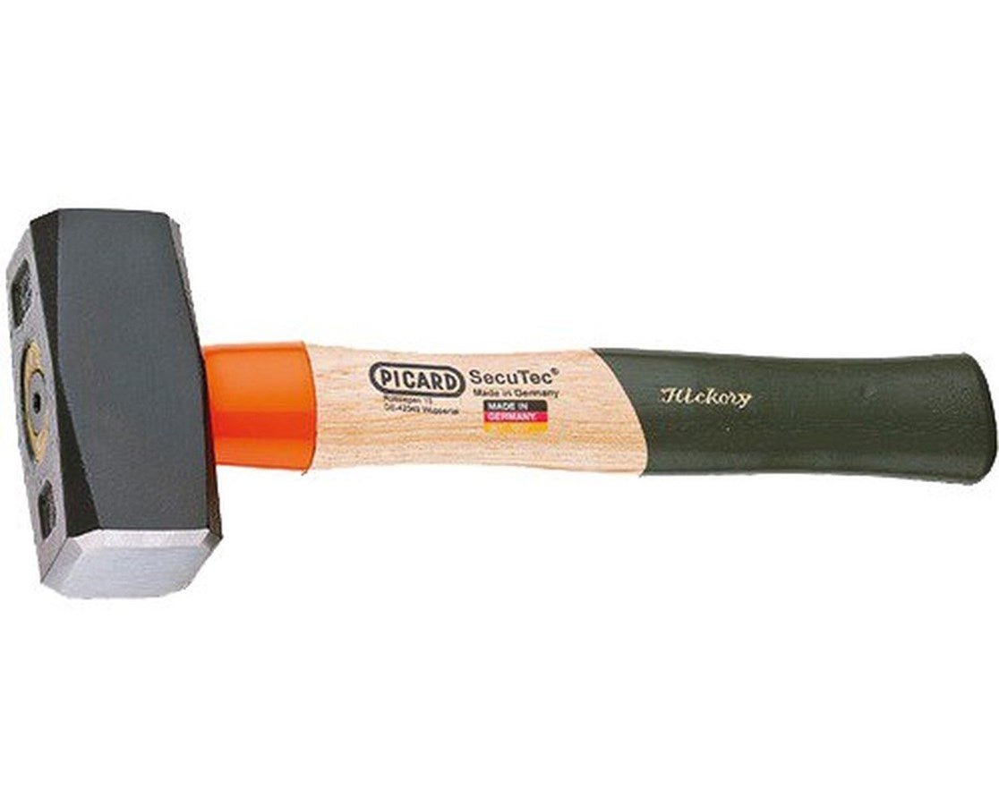 Picard SecuTec Fäustel – 1000 g, 260 mm, gehärteter Stahlkopf, Holzgriff