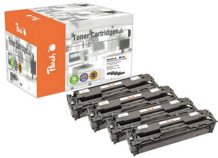 Peach Toner-Multipack CRG-731 – BK/C/M/Y, 7000 Seiten – für Canon LBP-7110 cw, LBP-7100 cn, MF 623 Cn und andere
