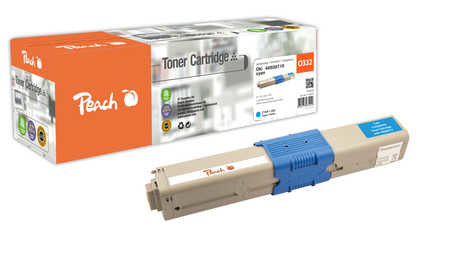 Peach 46508715 Cyan Toner – kompatibel – 1'500 Seiten – für OKI C 332 DN/C 332 DNw/MC 363 DN und andere