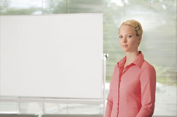Magnetoplan Whiteboard – 120 × 220 cm, lackierter Stahl, magnetisch, Aluminiumrahmen, mobil, beidseitig, drehbar
