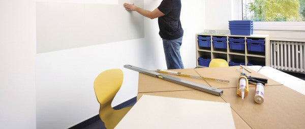 Magnetoplan Pinnwand – 50 × 50 cm, weiss, Magnetwand