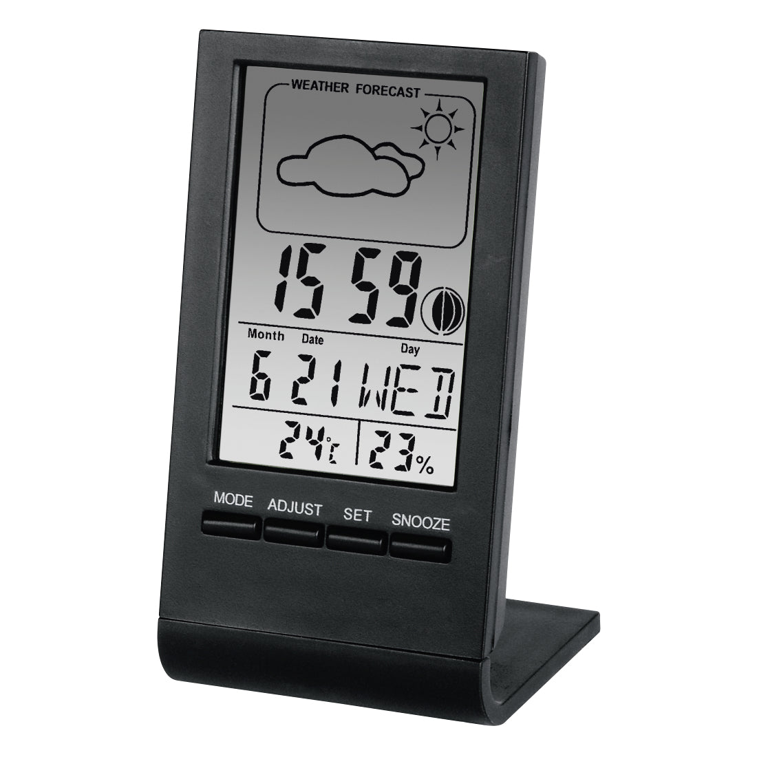 Hama TH-100 – Thermo-/Hygrosensor, Digital-Display, LR1130-Batterie – Schwarz