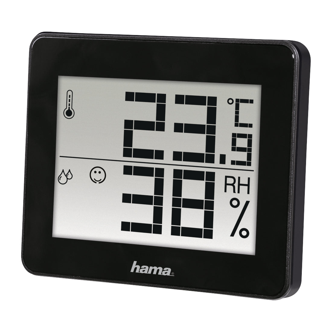 Hama TH-130 – Thermo-/Hygrometer, Digitaldisplay – schwarz