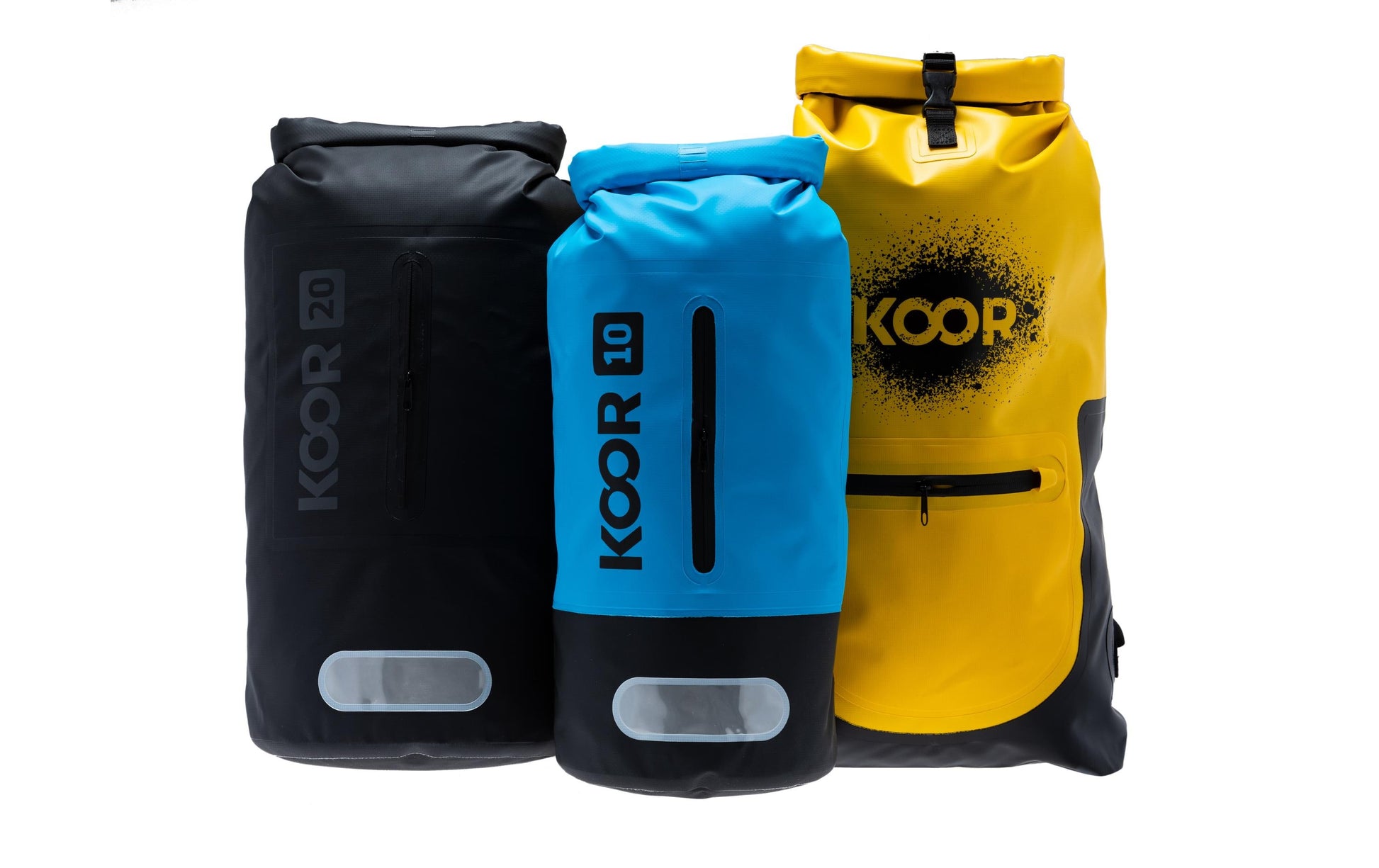 KOOR Sportrucksack – 10 l, wasserfest, PVC – Blau, 200 × 550 × 200 mm