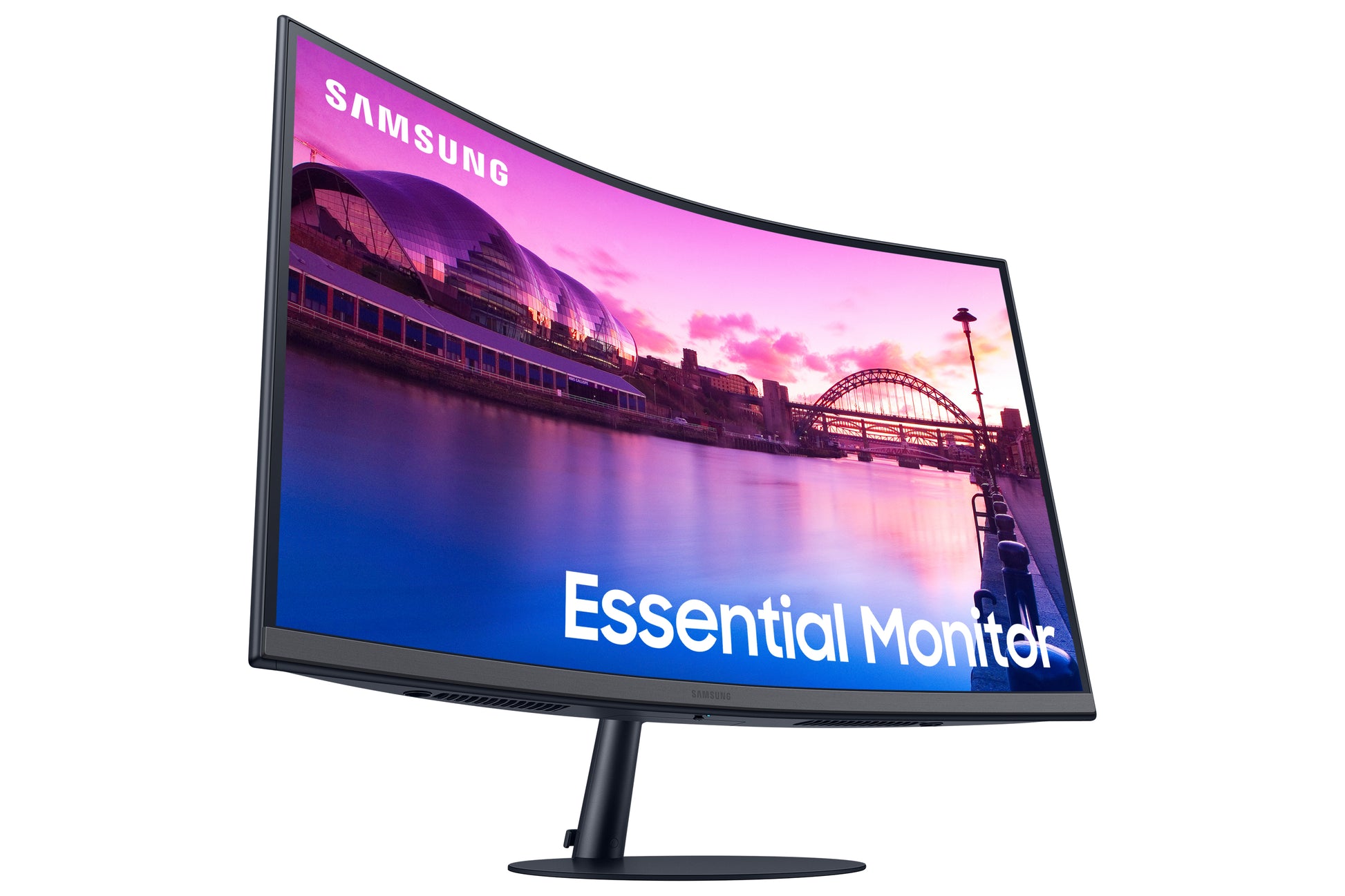 Samsung S27C390Eau – Monitor, 27", VA, 75 Hz, 250 cd/m², AMD FreeSync, Lautsprecher, Schwarz