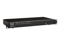 Tripp Lite B024-DPU08 – 8-Port DP KVM-Switch – 4096 × 2160/60 Hz, USB 3.0-Hub, Audio, 1U Rack