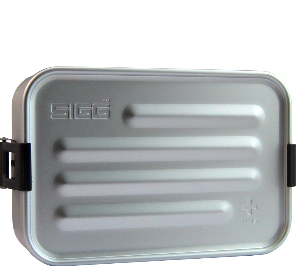 SIGG Metal Plus – Lunchbox 800 ml, 11,7 × 17 × 6 cm, Aluminium/Polypropylen (PP)/Silikon, grau