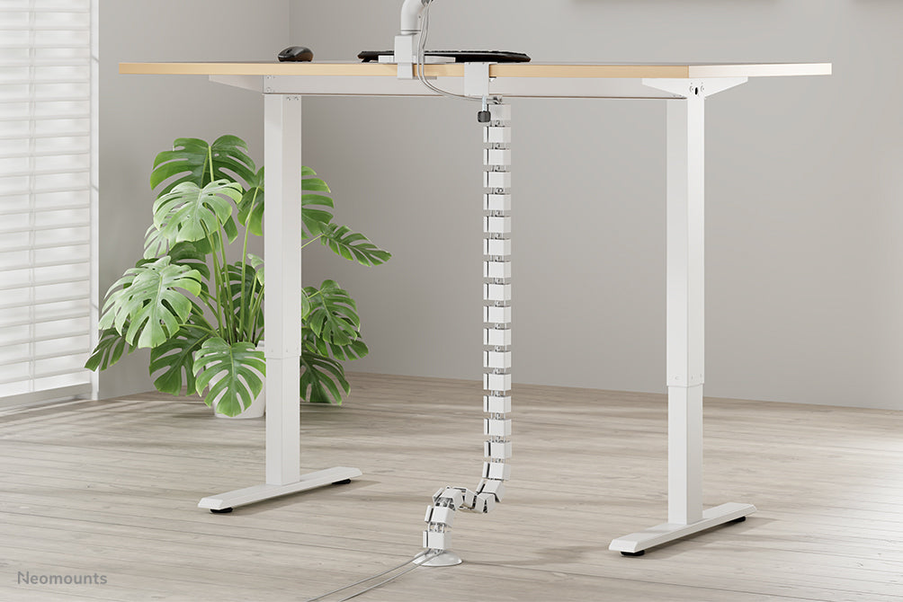 Neomounts ADS06-131WH Kabelschlange – 1,4 m – Stahl – Weiss, Schraubbefestigung