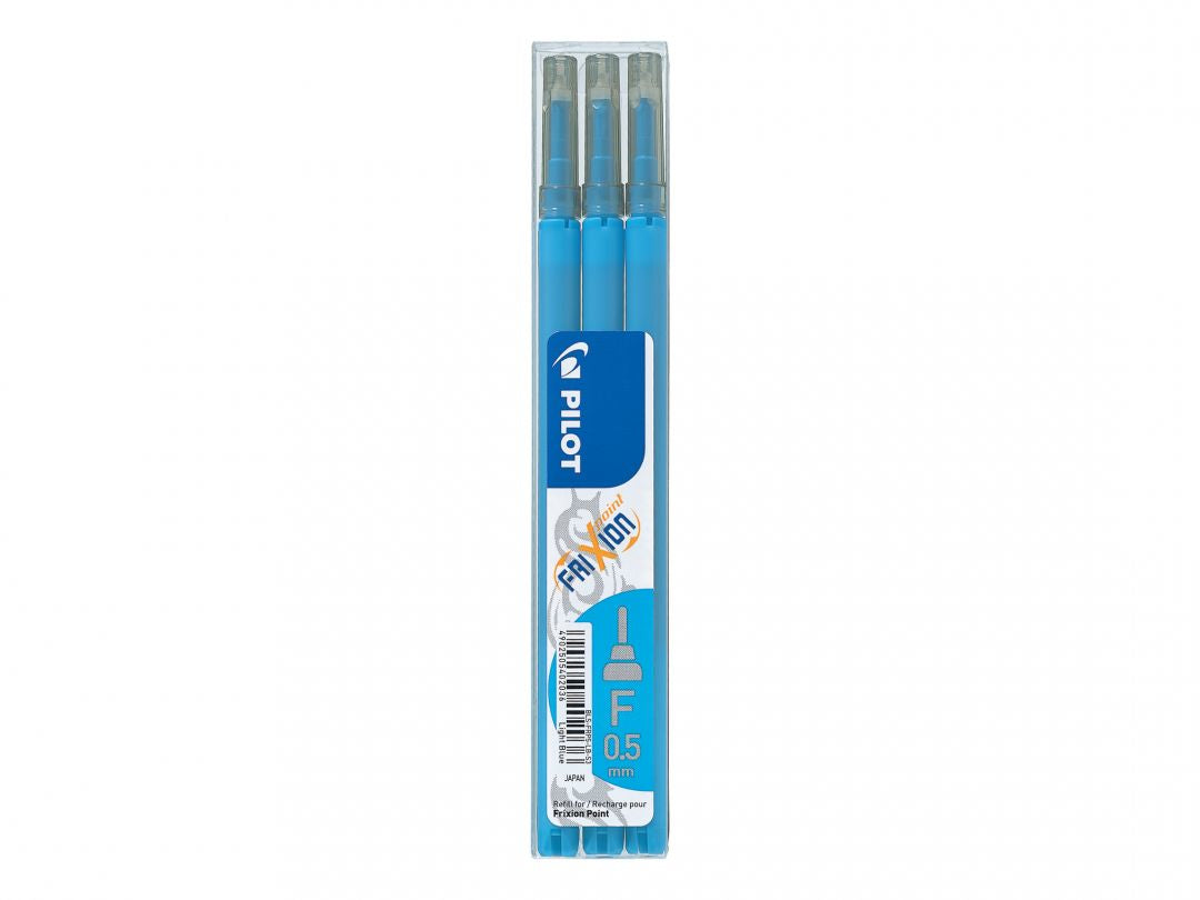 Pilot FriXion Rollerpatrone – Blau, 0,5 mm (Mittel), 3er-Pack