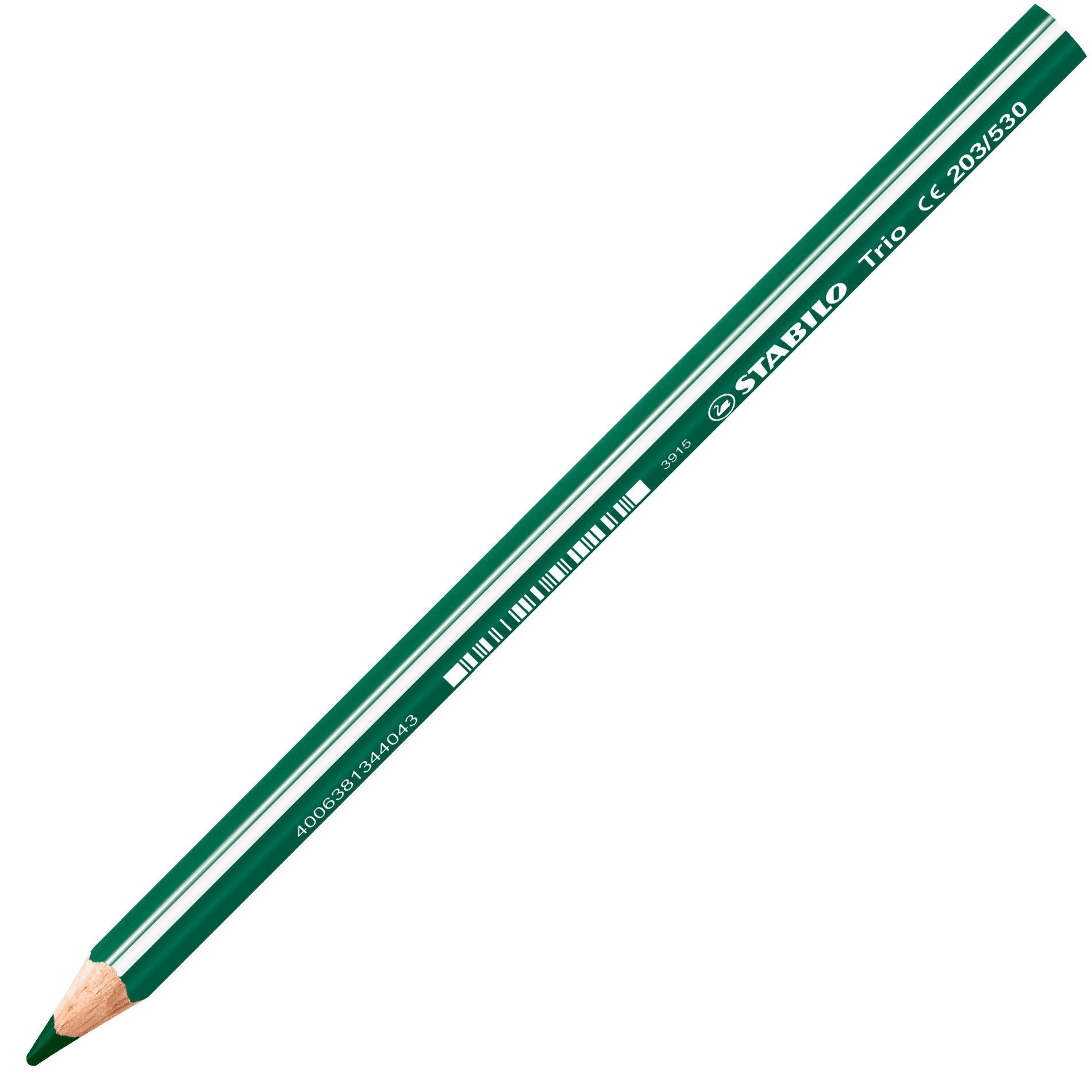 STABILO Buntstifte Trio – Jumbo, Dreikant, Minen-Ø 4,2 mm, Einzelstift Grün