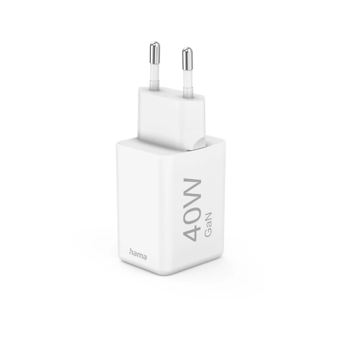 Hama 00125146 USB-Ladegerät 40 W – USB-C×2 – PD, QC 3.0, GaN – für Smartphones, Tablets u. a. – Weiss