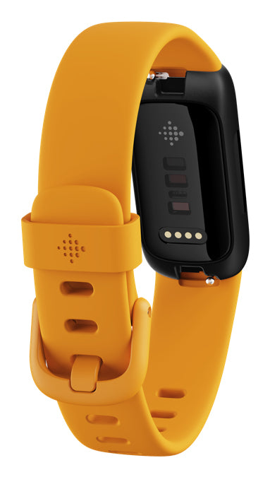 Fitbit Inspire 3 – Smartwatch – 39,3 mm, GPS, Bluetooth, AMOLED, 5 ATM, Morgensonne/Schwarz, Bandgrösse S/L