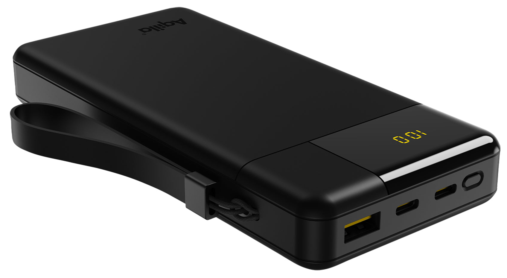 Aqiila Powerbird B20 Powerbank 20'000 mAh – 20 W PD, 2× USB-C, 1× USB-A, schwarz
