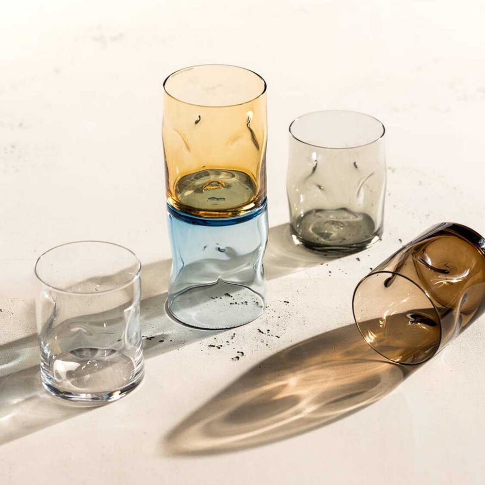 LEONARDO Trinkglas – 0,30 l, Kalk-Natron-Glas, Mehrfarbig, 4 Stück