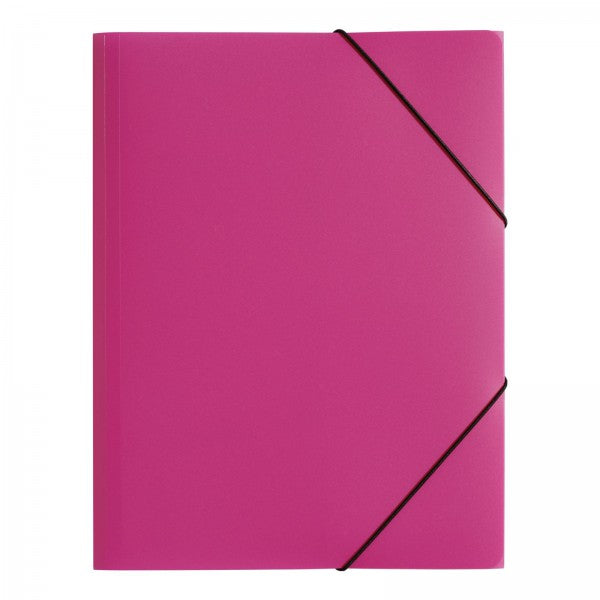 Pagna Gummibandmappe A4 – 1 Fach, Polypropylen (PP), Rosa