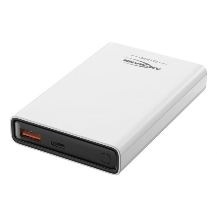 Ansmann PB320PD Powerbank 10'000 mAh – 22,5 W PD, 1× USB-C, 1× USB-A, weiss