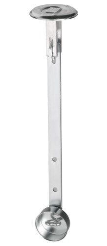 ABUS GS20 Gitterrostsicherung – Aussen, Fenster-Montage, Zink, 621×345 mm, 2 Stk., Silber