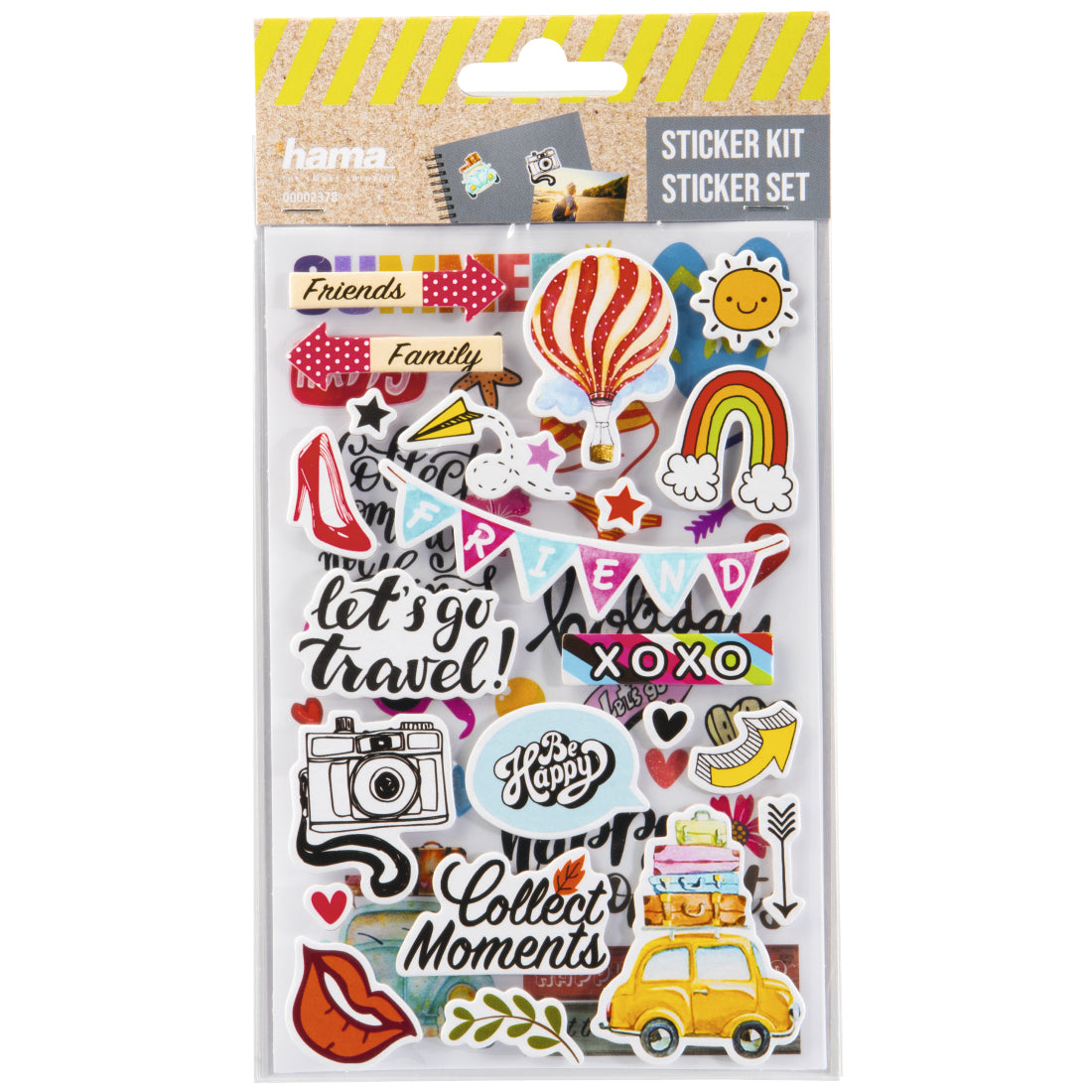 Hama Schmucketiketten – Motive sortiert – Papier, 2 Bogen, 125 × 220 mm