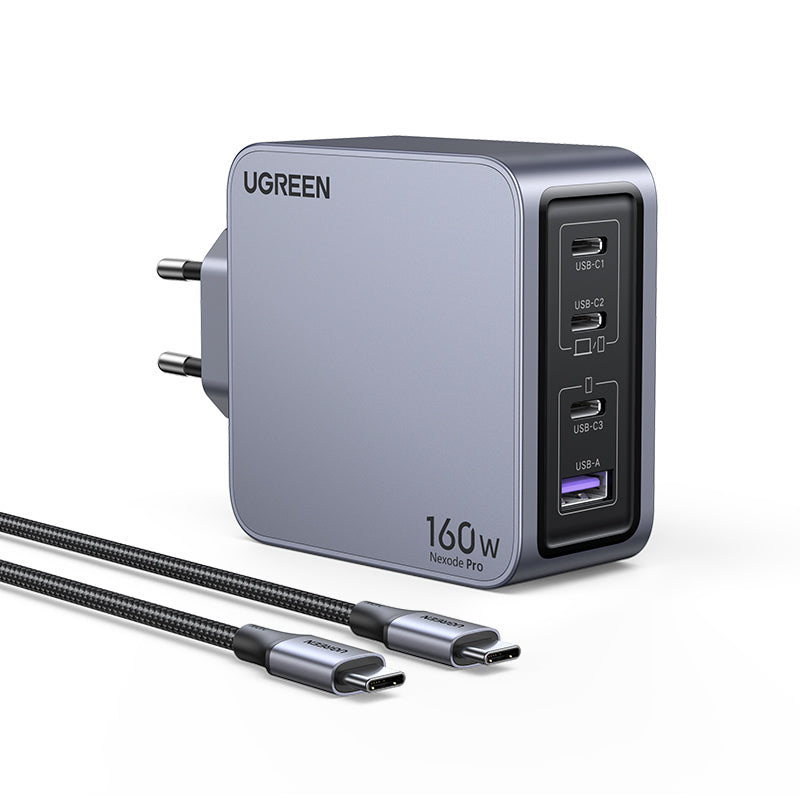 Ugreen Nexode Pro Netzteil – 160 W, PD, GaN – für Smartphones, Tablets, Laptops