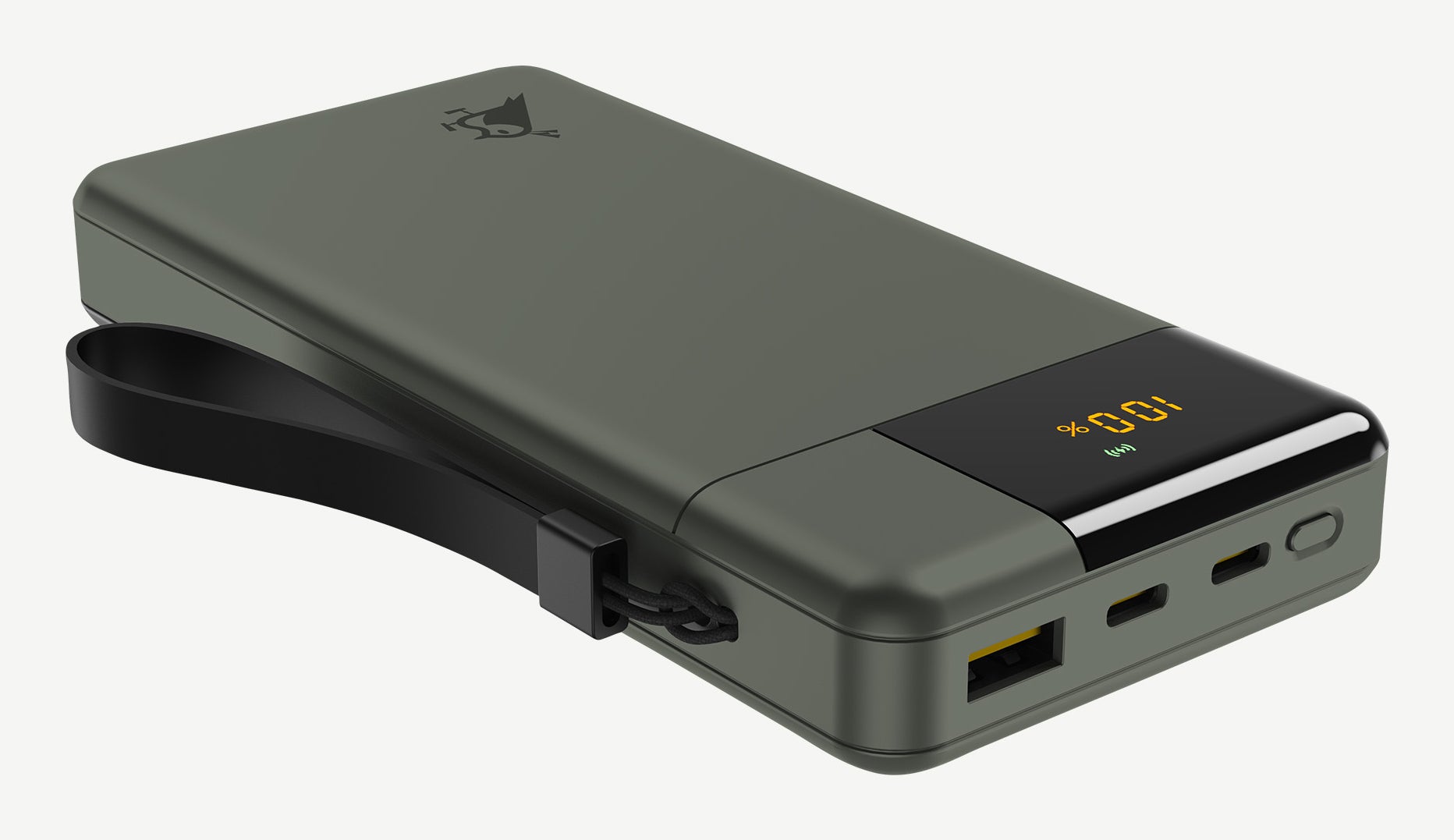 Aqiila Powerbird B20+ Powerbank 20'000 mAh – 65 W PD, 2× USB-C, 1× USB-A, grün