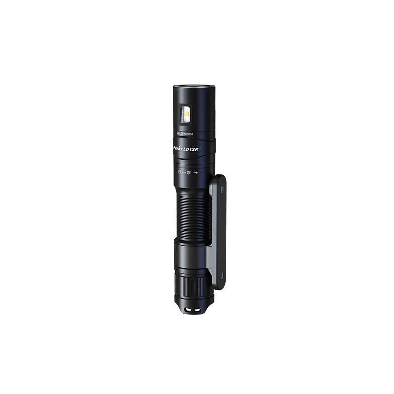 Fenix Taschenlampe LD12R – 600 lm, 186 m, IP68, Akkubetrieb, USB, 2 Stufen – Schwarz