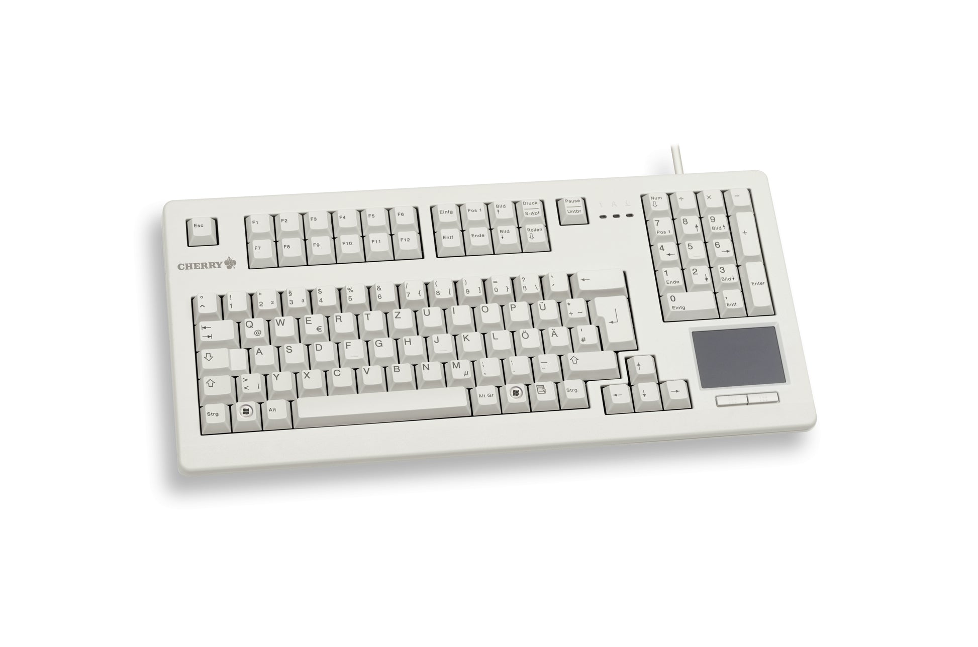CHERRY G80-11900 TouchBoard – Tastatur, kabelgebunden (USB), UK-Layout (EN) – für Windows