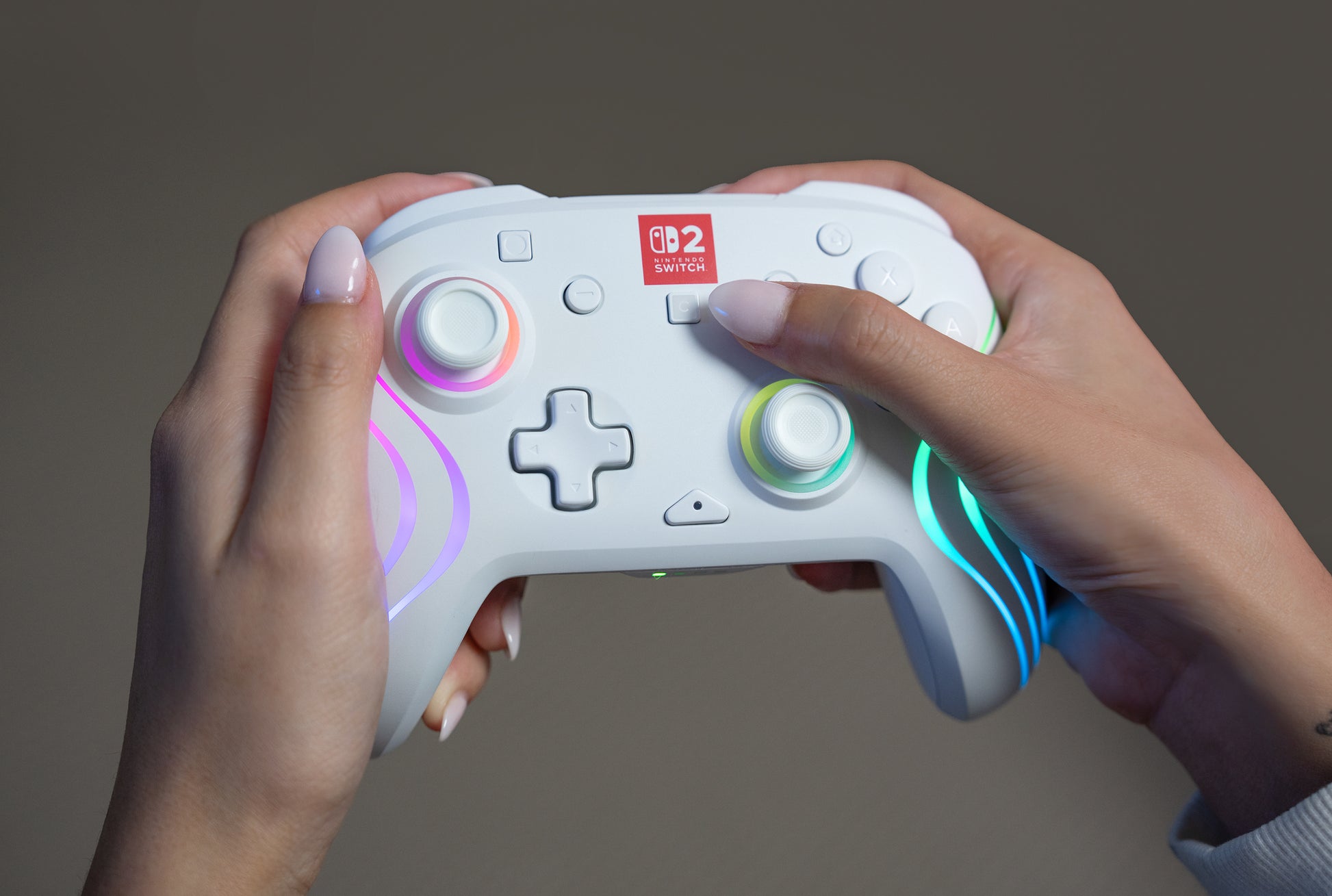 Turtle Beach Afterglow Wave – Gamepad – USB + Bluetooth, RGB, für Nintendo Switch, Weiss