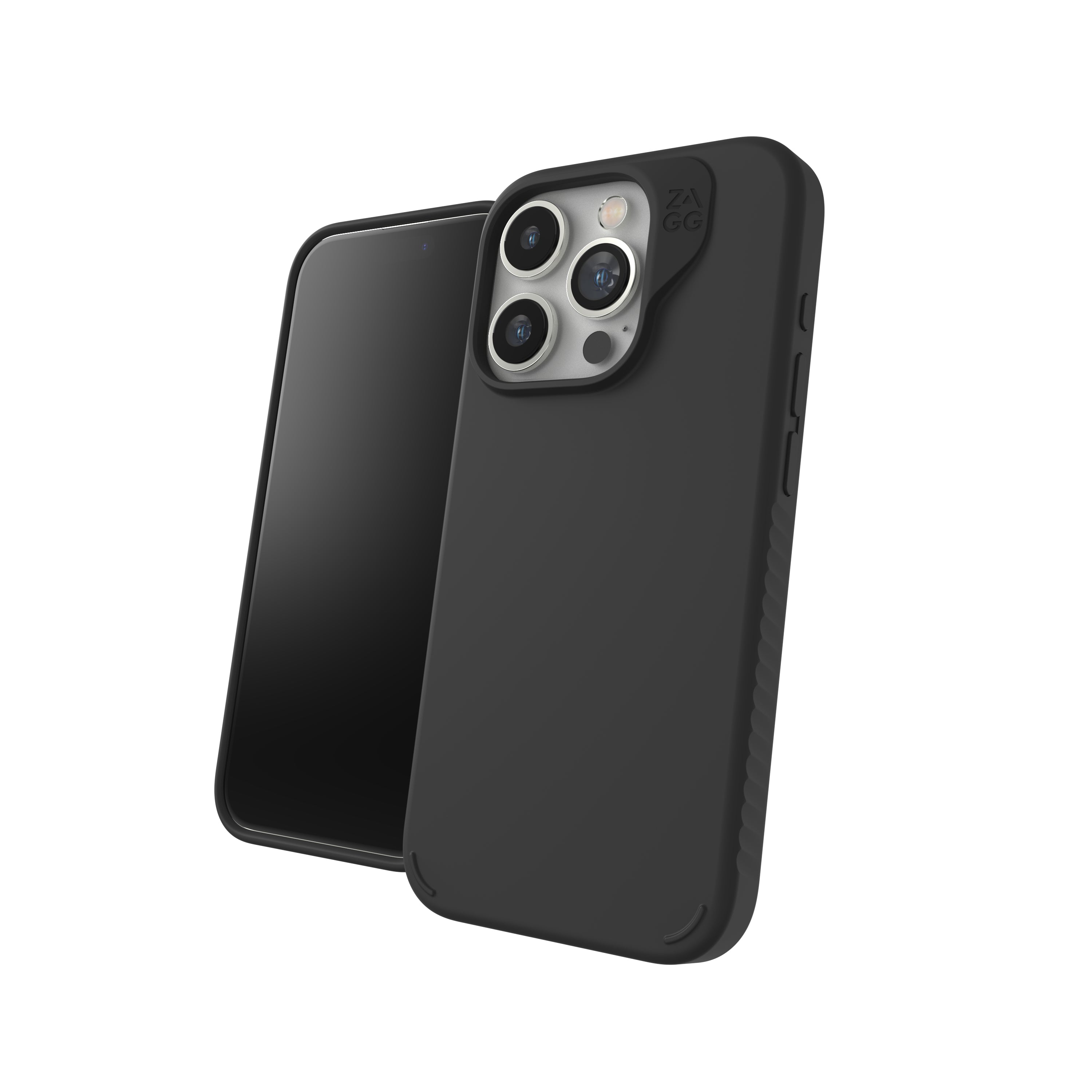 ZAGG Manhattan Snap – Backcover – für Apple iPhone 15 Pro – Schwarz, bis 4 m sturzsicher, antibakteriell