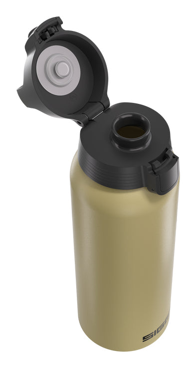 SIGG WBM One Kindertrinkflasche 1 l – BPA-frei, Aluminium, Klappdeckel